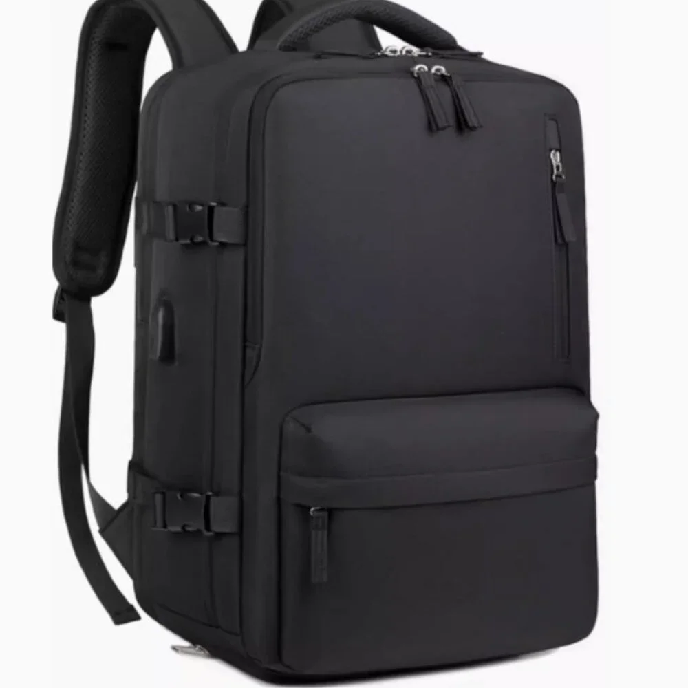 New! Last! Travel laptop Backpack For Men & Women, Carry On Backpack BLACK - Picture 2 of 8